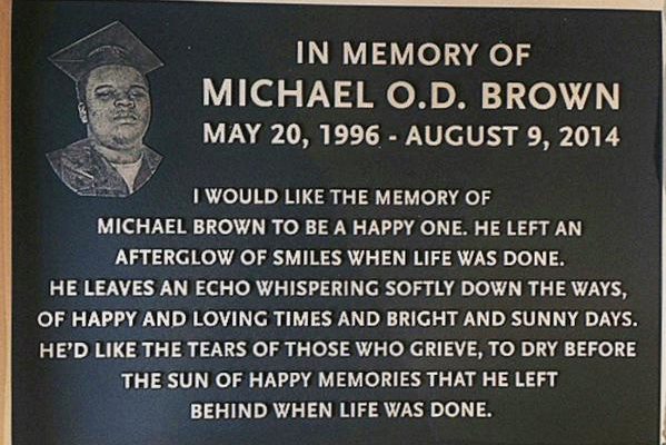 Michael Brown Is Getting A Permanent Memorial In Ferguson