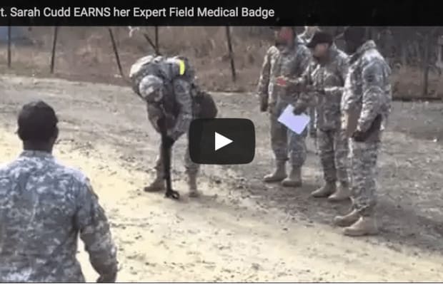 Capt. Sarah Cudd EARNS her Expert Field Medical Badge