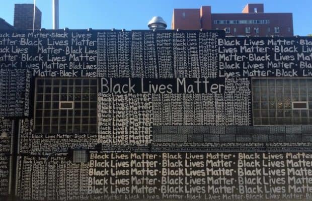 A White Artist Wrote ‘Black Lives Matter’ 2,000 Times. But His Mural Almost Said ‘All Lives Matter.’
