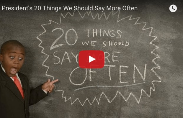 Kid President’s 20 Things We Should Say More Often