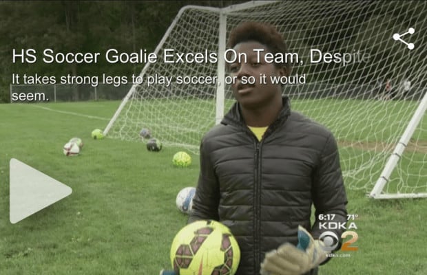 Goalie Born Without Lower Legs Is A Winner On High School Soccer Team