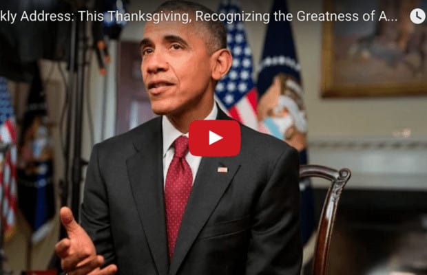 President Obama Reminds America Pilgrims Were Refugees On Thanksgiving