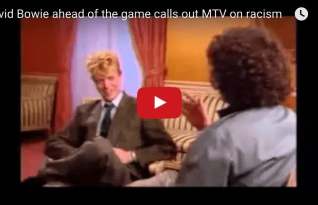 David Bowie ahead of the game calls out MTV on racism
