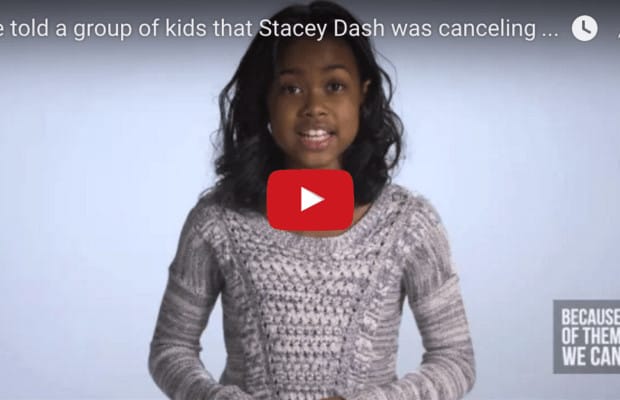 We told a group of kids that Stacey Dash was canceling Black History Month
