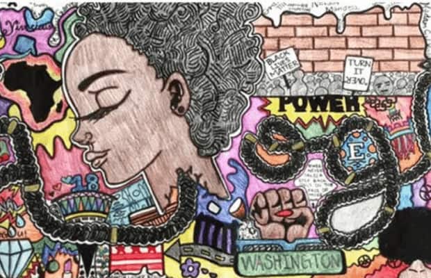 Today’s winning Google Doodle invoking Black Lives Matter was designed by high school sophomore