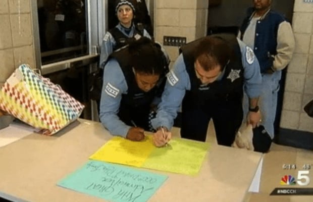 Chicago Police Surprise Young Cancer Patient