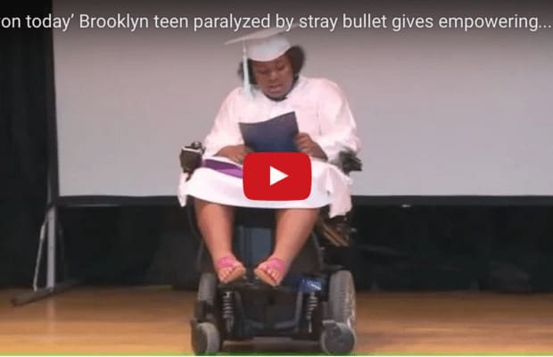 Middle Schooler Paralyzed By Stray Bullet Gives Inspiring Graduation Speech